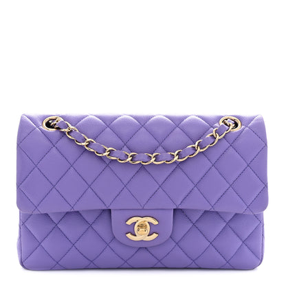 Chanel Caviar Quilted Small Double Flap Purple 1 of 13