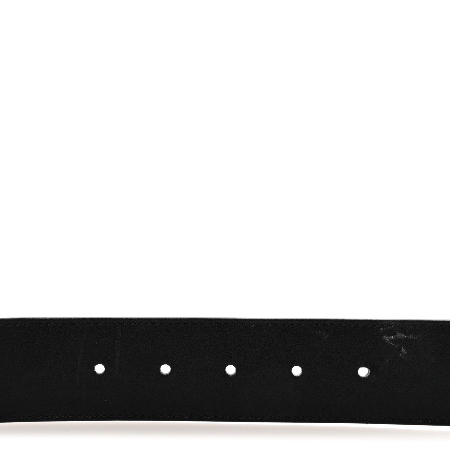 Gucci Moon Calfskin Pearl Double G Belt 70 28 Black Cream 3 of 5