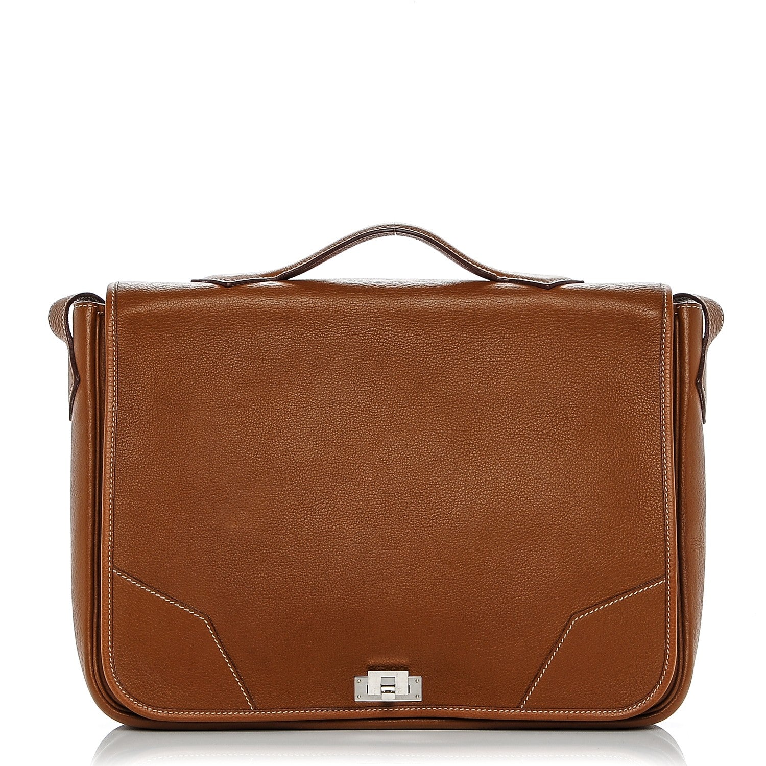 Hermes Togo Victoria II Messenger Gold 1 of 7