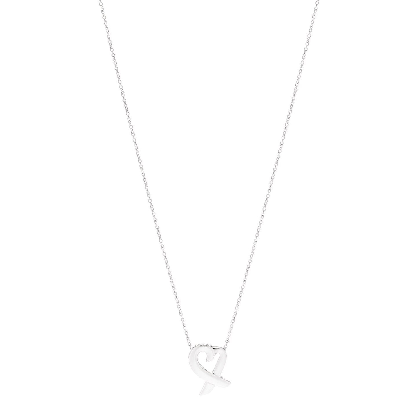 Sterling Silver Small Paloma Picasso Loving Heart Pendant Necklace