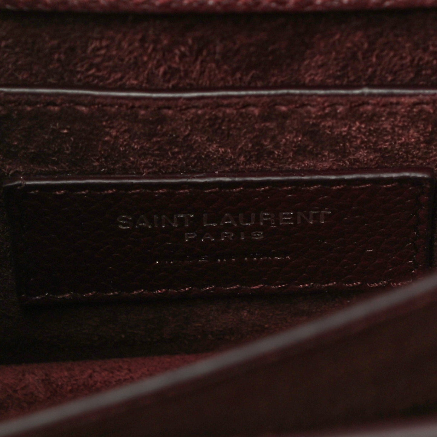 Grained Calfskin Small Monogram Sunset Amaranto