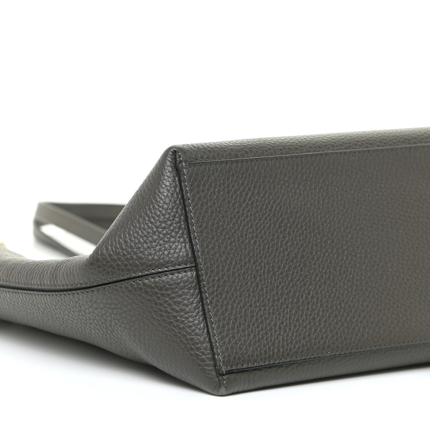 Valentino Garavani Grained Calfskin Rockstud Shoulder Tote Graphite 6 of 16