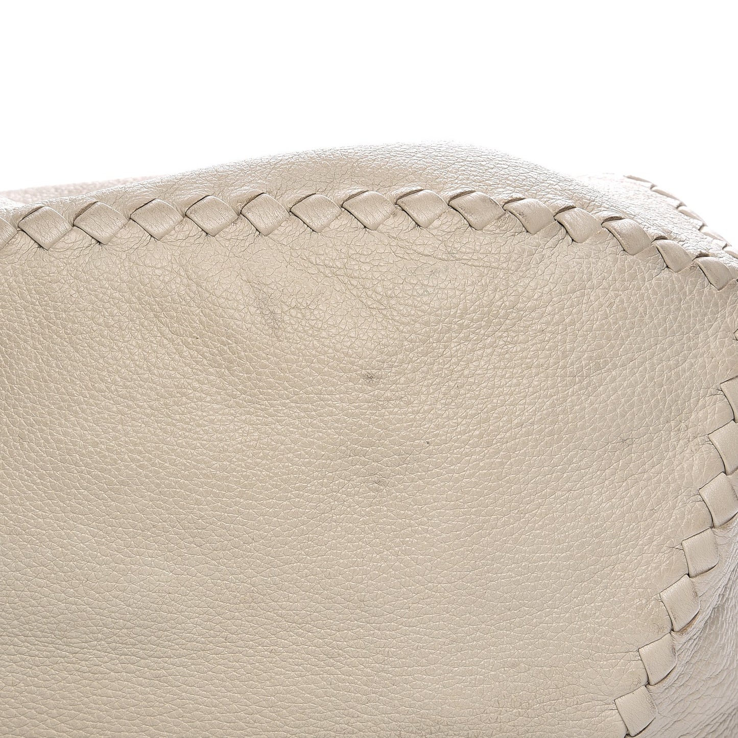 Cervo Deerskin Large Hobo Bianco White
