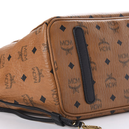 MCM Galaxy Visetos Medium Project Reversible Shopper Tote Cognac Multicolor 7 of 16