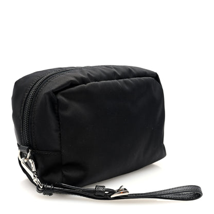 Prada Re-Nylon Saffiano Pouch Wristlet Black 3 of 6