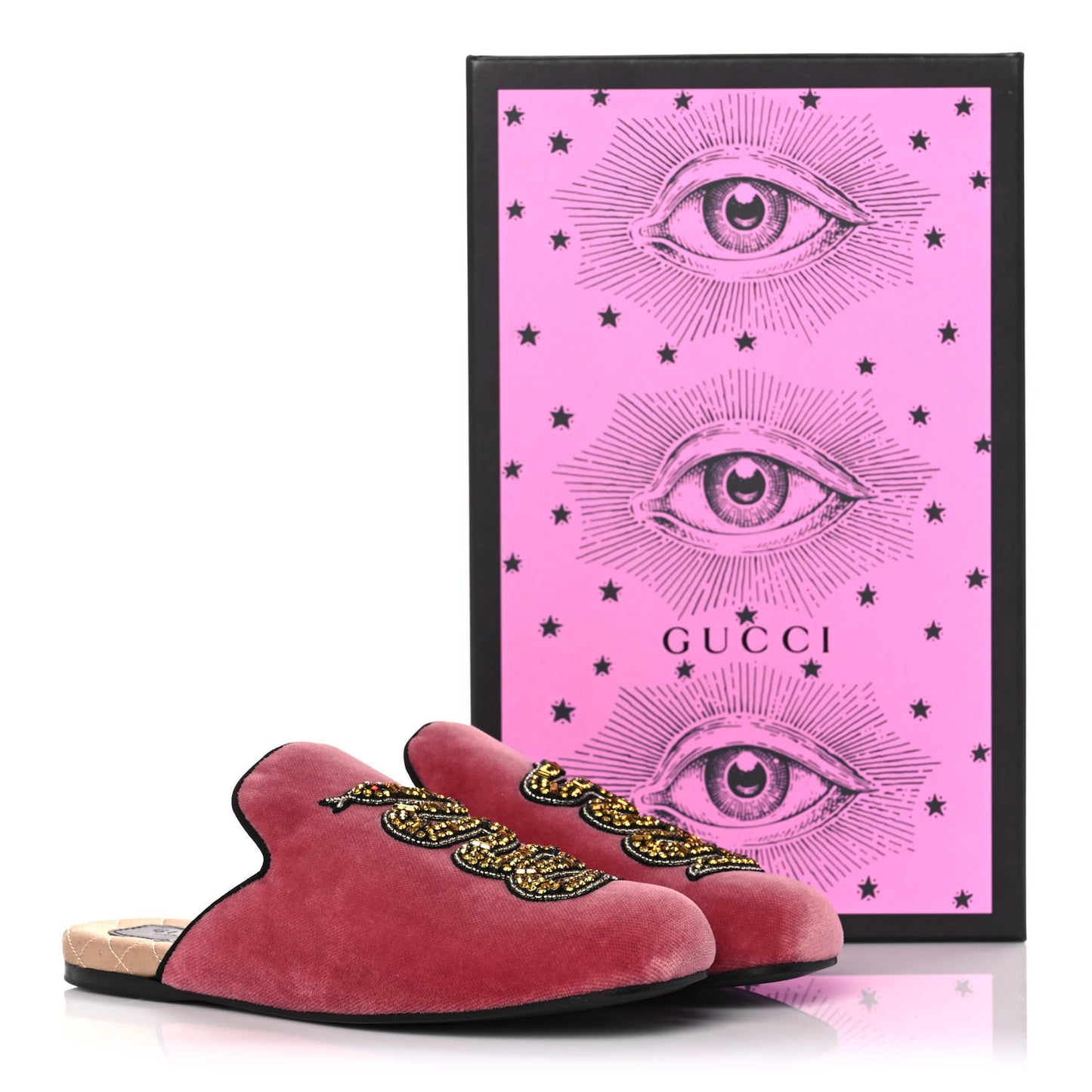Velvet Crystal Snake Embroidered Womens Slippers 36 Tibet Red