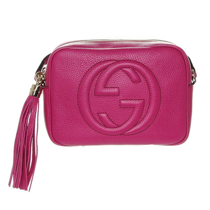 Gucci Cellarius Calfskin Small Soho Disco Bag Bright Bouganville 1 of 6