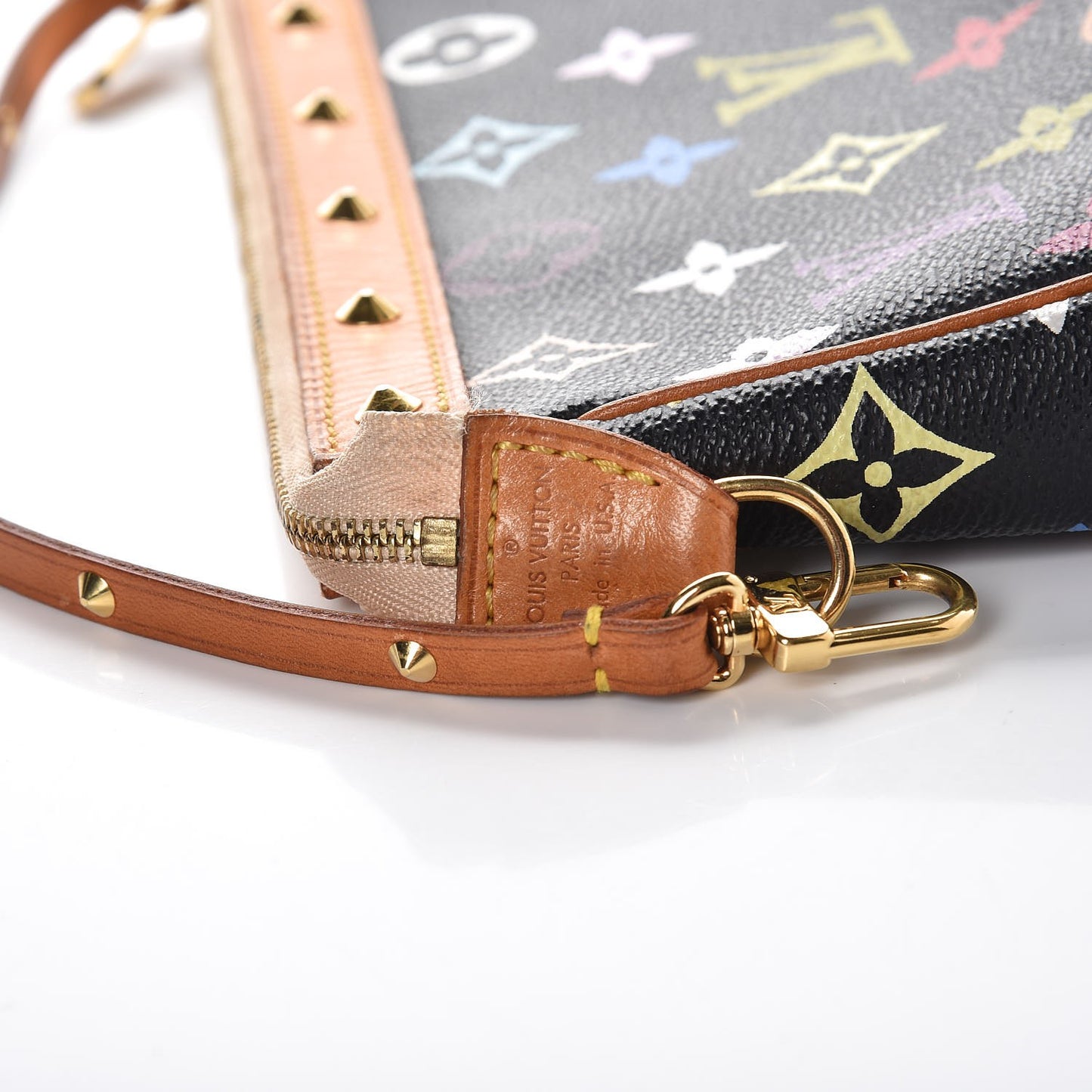 Monogram Multicolor Pochette Accessories Black