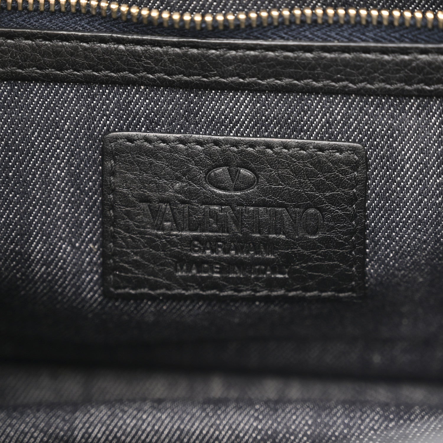 Valentino Garavani Denim Small Glam Lock Rockstud Flap Deep Denim 6 of 10