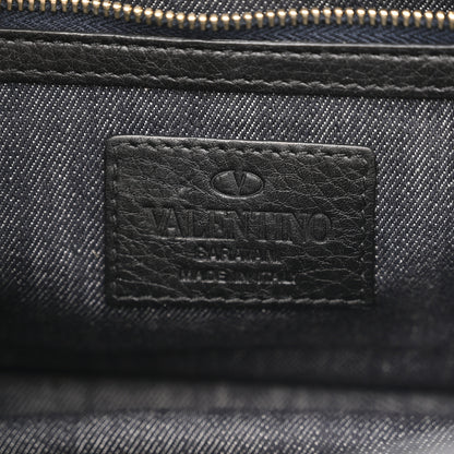 Valentino Garavani Denim Small Glam Lock Rockstud Flap Deep Denim 6 of 10