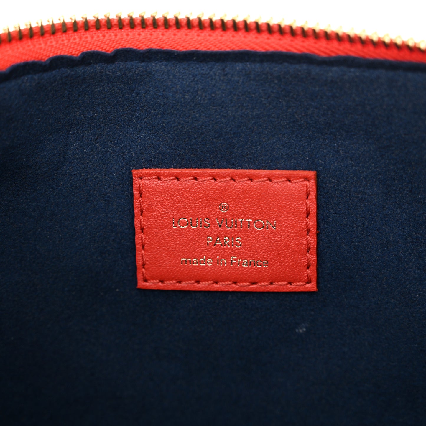 Lambskin Embossed Monogram Coussin PM Red