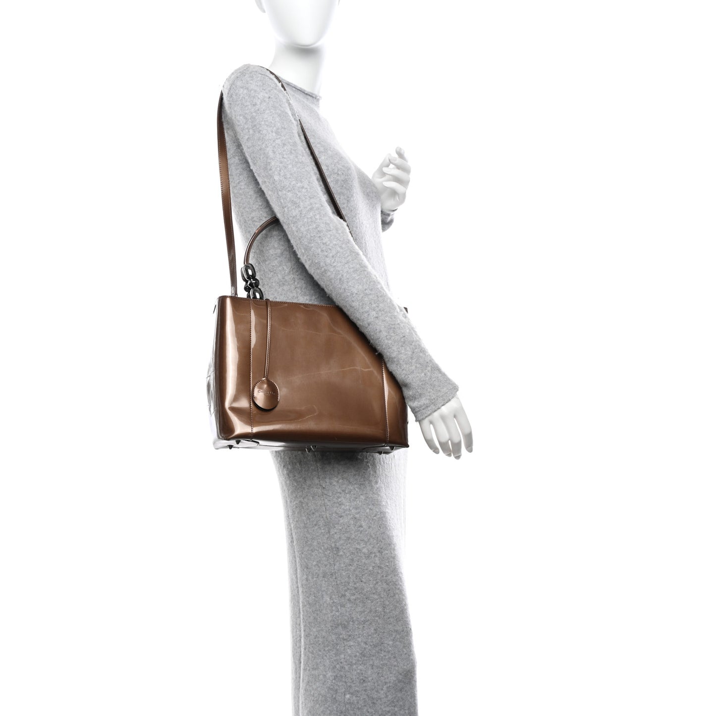 Patent Small Malice Tote Brown