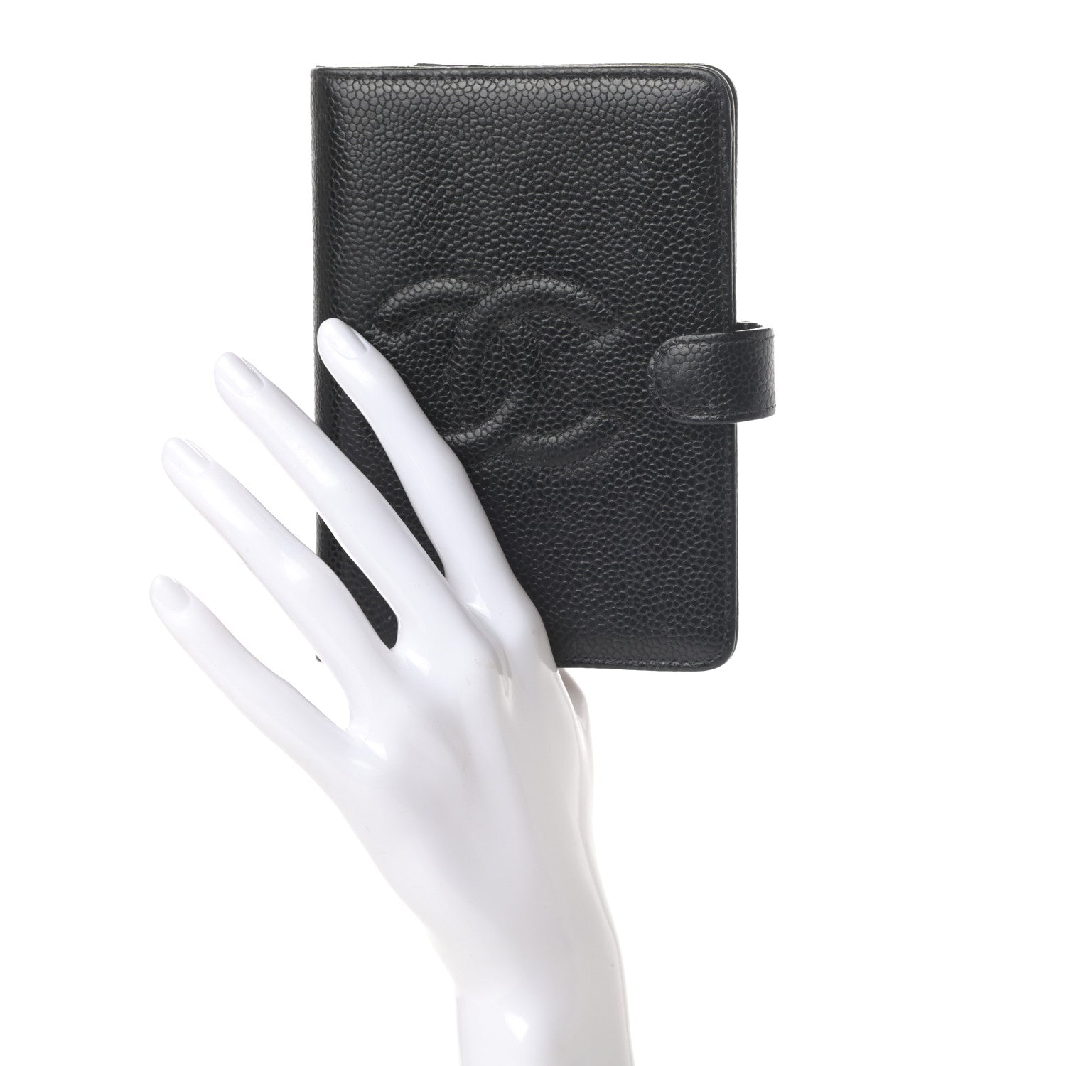 Chanel Caviar CC Small Ring Agenda Planner Black 2 of 12