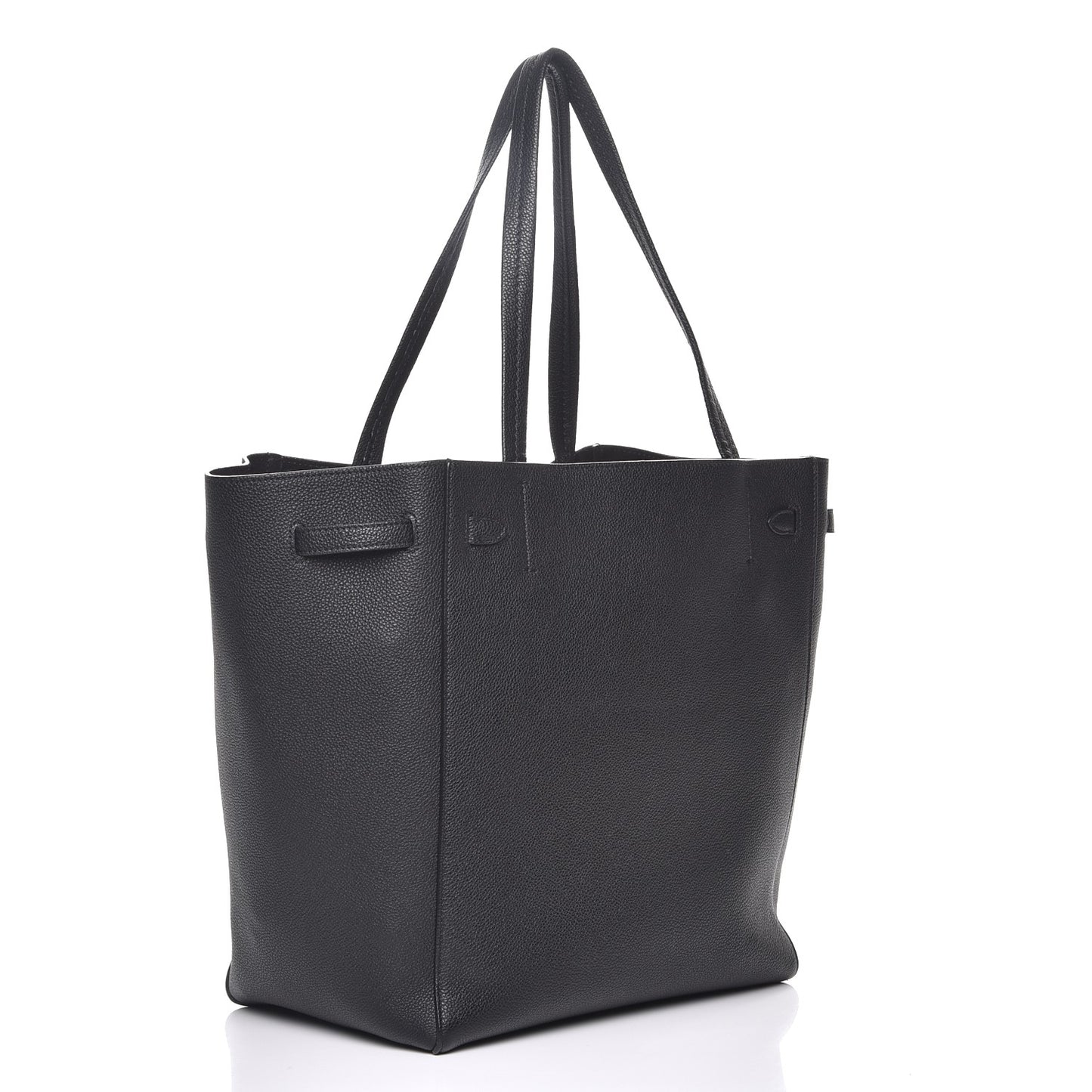 Soft Grained Calfskin Small Belt Cabas Phantom Black