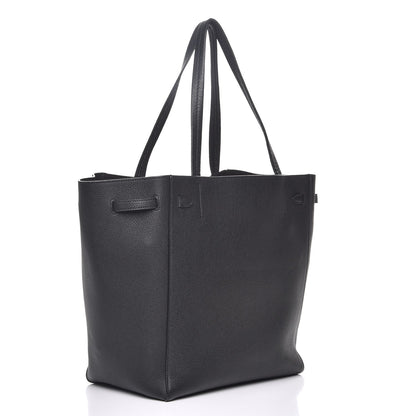 Celine Soft Grained Calfskin Small Belt Cabas Phantom Black 3 of 7