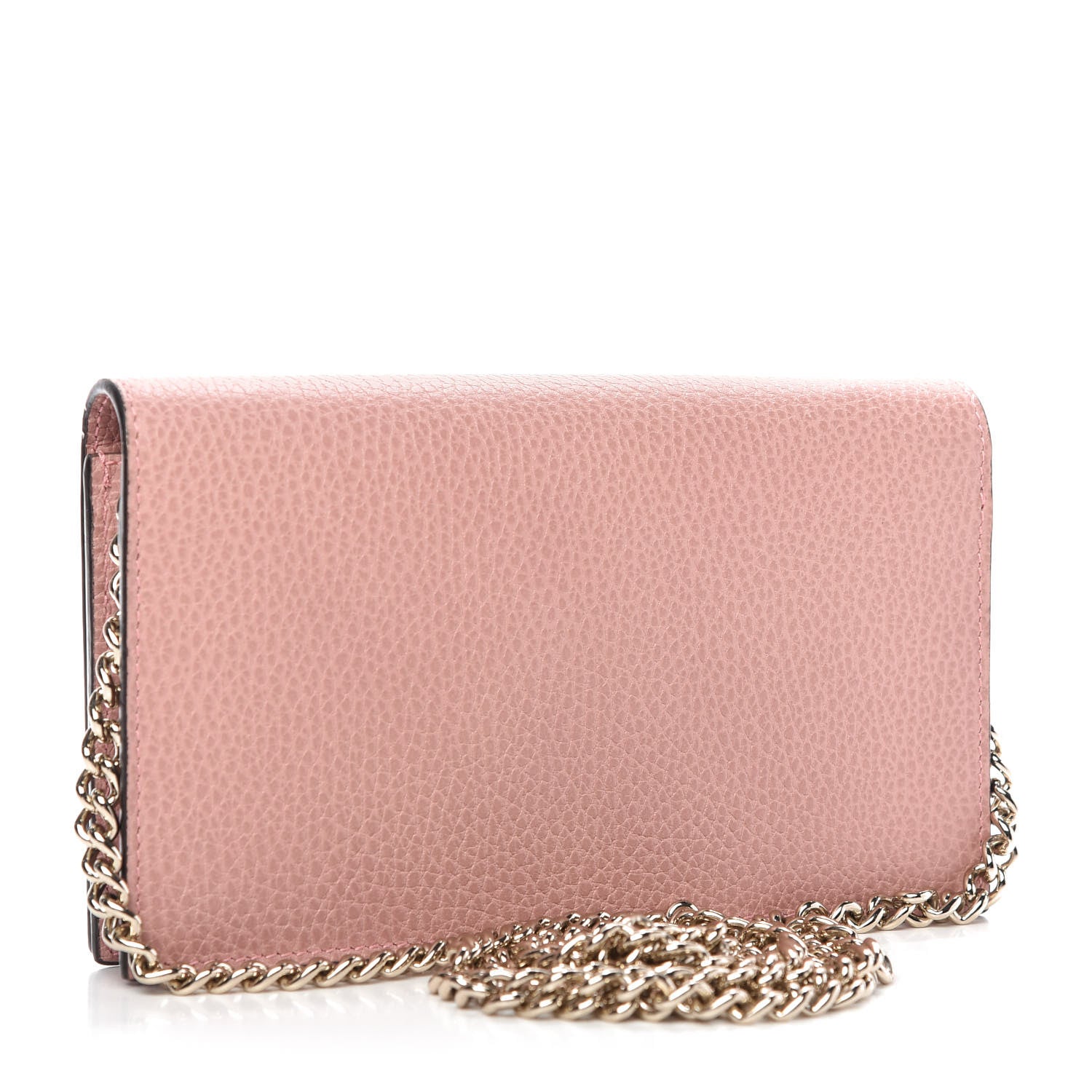 Gucci Dollar Calfskin Medium Betty Chain Wallet Soft Pink 3 of 10