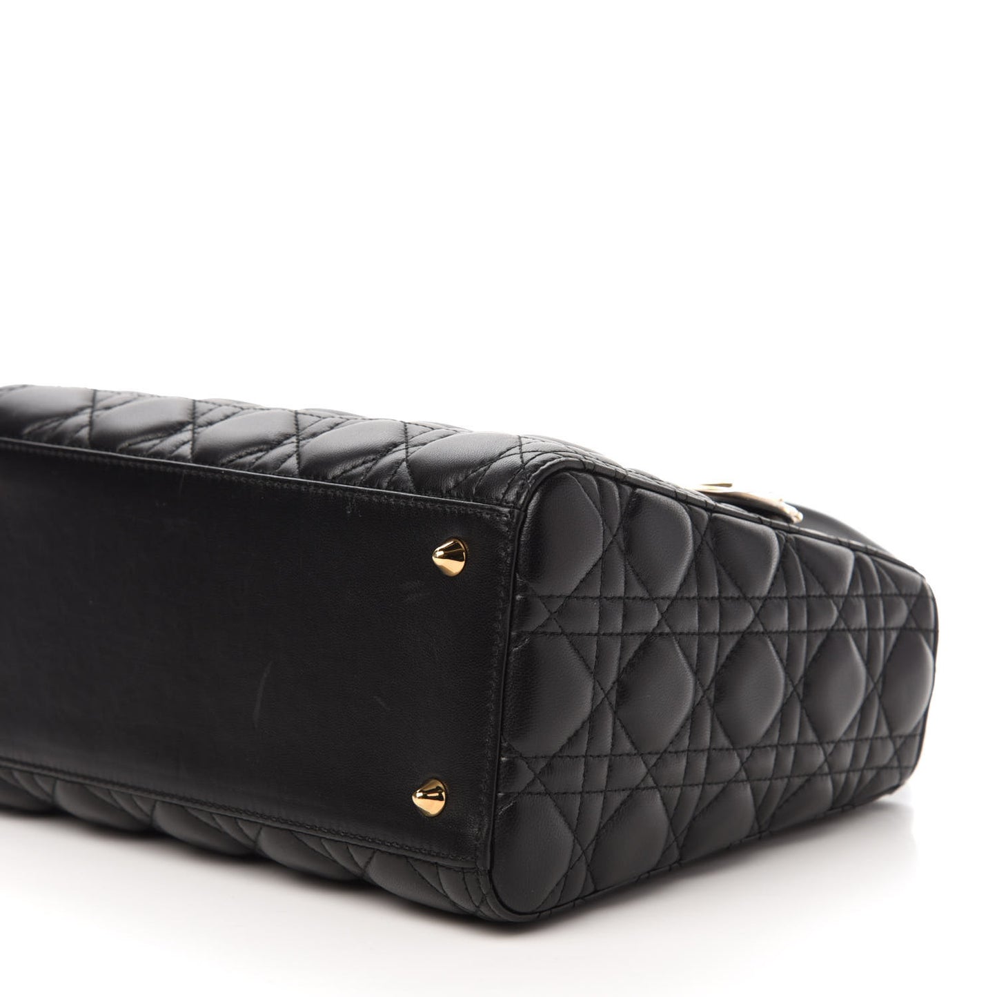 Lambskin Cannage Medium Lady Dior Black