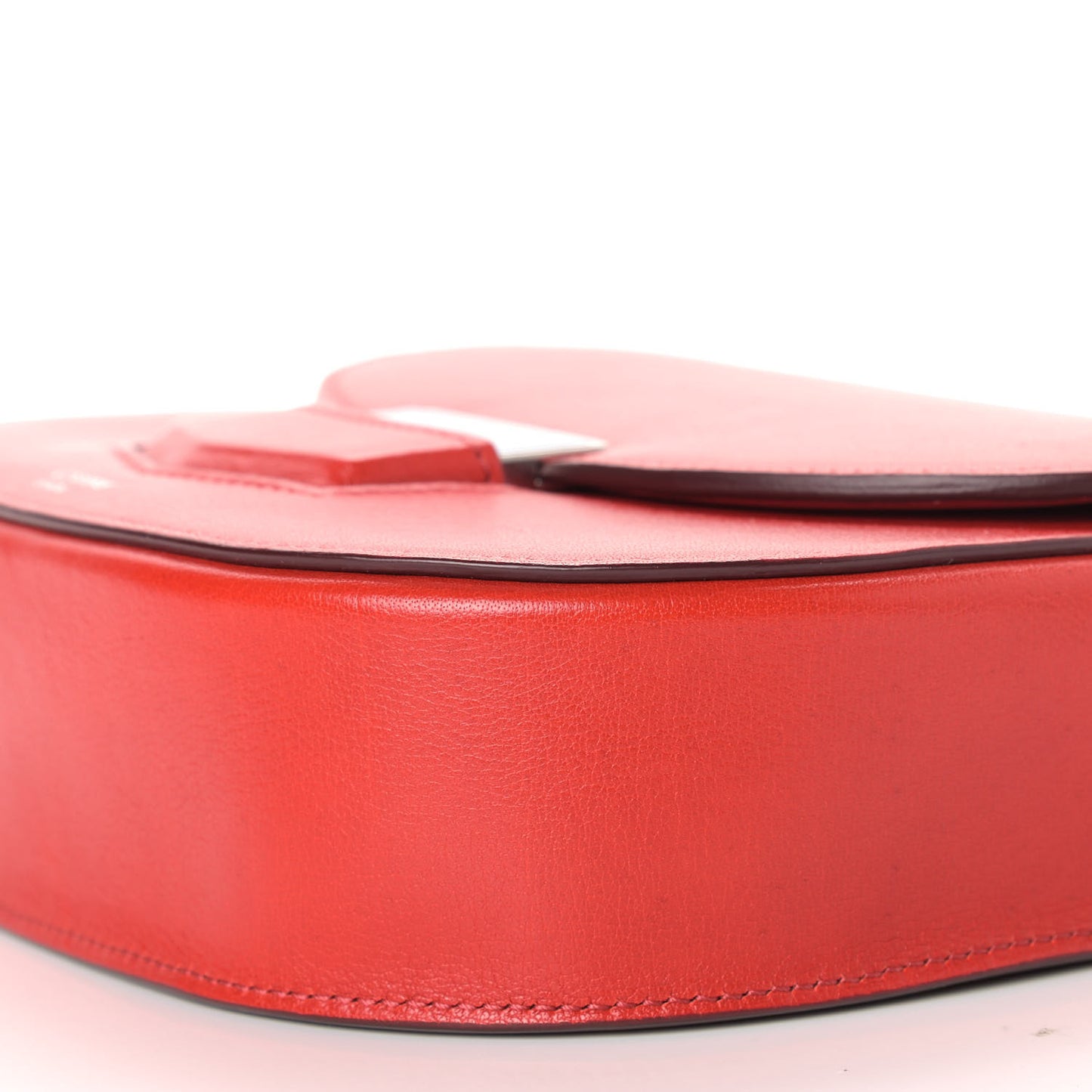 Smooth Calfskin Small Trotteur Bright Red