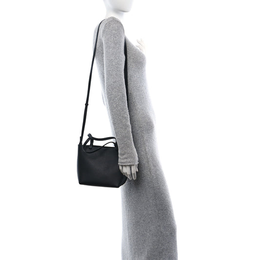 Grained Calfskin Small Park Tote Black