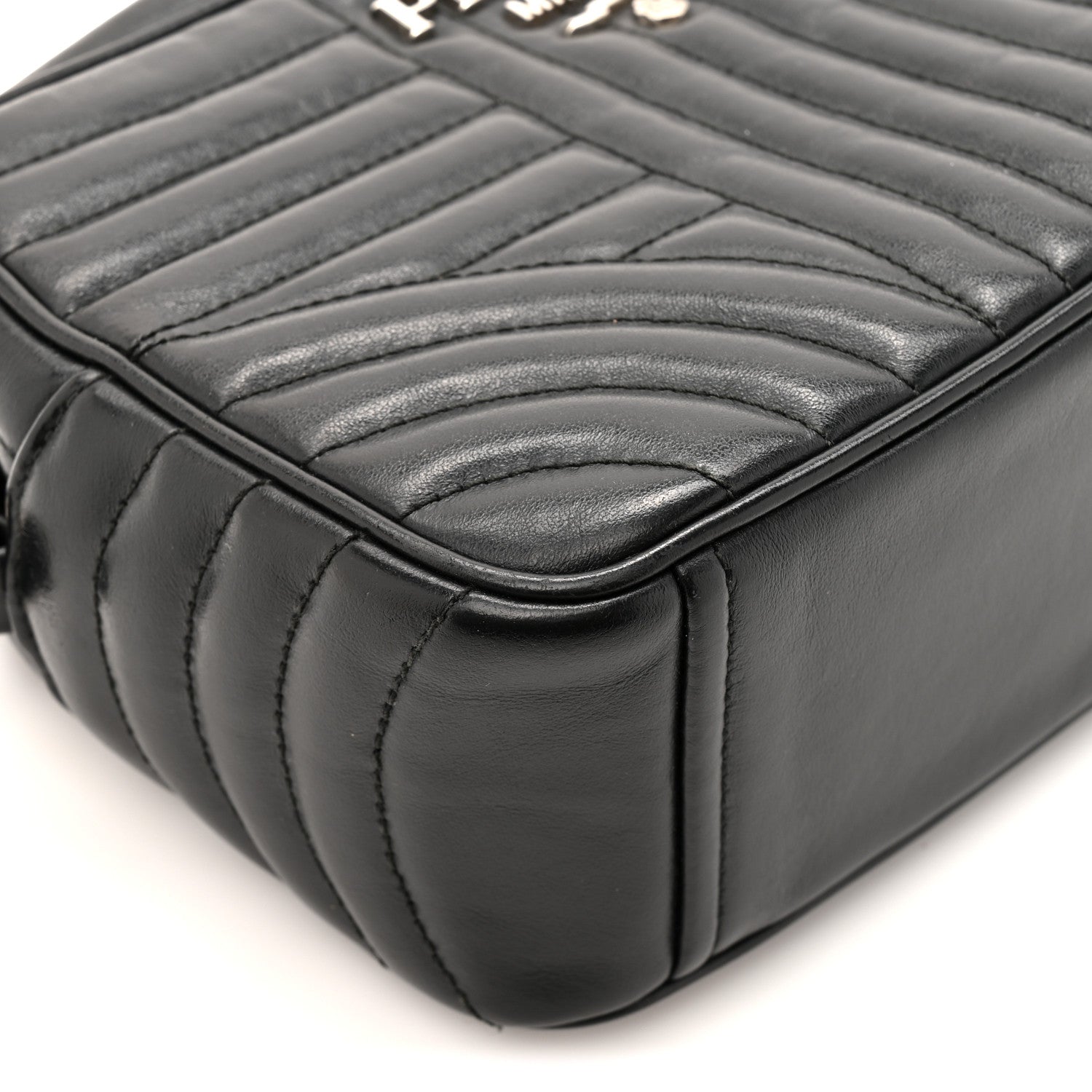 Prada Soft Calfskin Diagramme Camera Bag Black 10 of 13