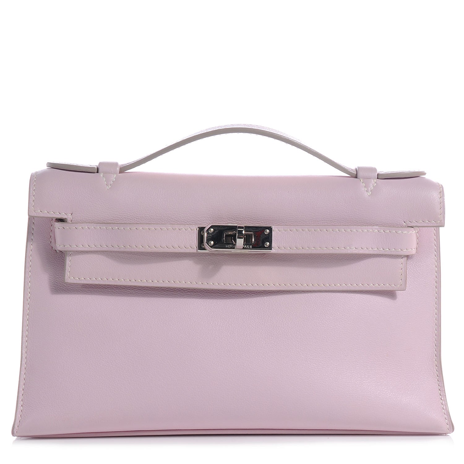 Hermes Swift Kelly Pochette Clutch Rose Dragee 1 of 10