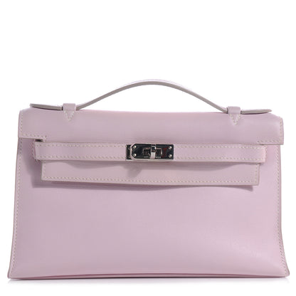 Hermes Swift Kelly Pochette Clutch Rose Dragee 1 of 10