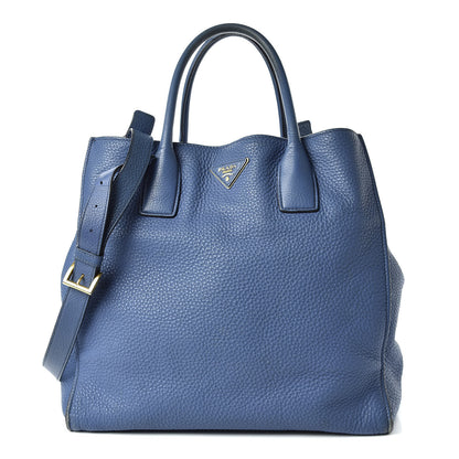 Prada Vitello Daino Tote Cobalto 1 of 23
