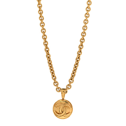 Chanel Metal CC Chain Pendant Necklace Gold 1 of 8
