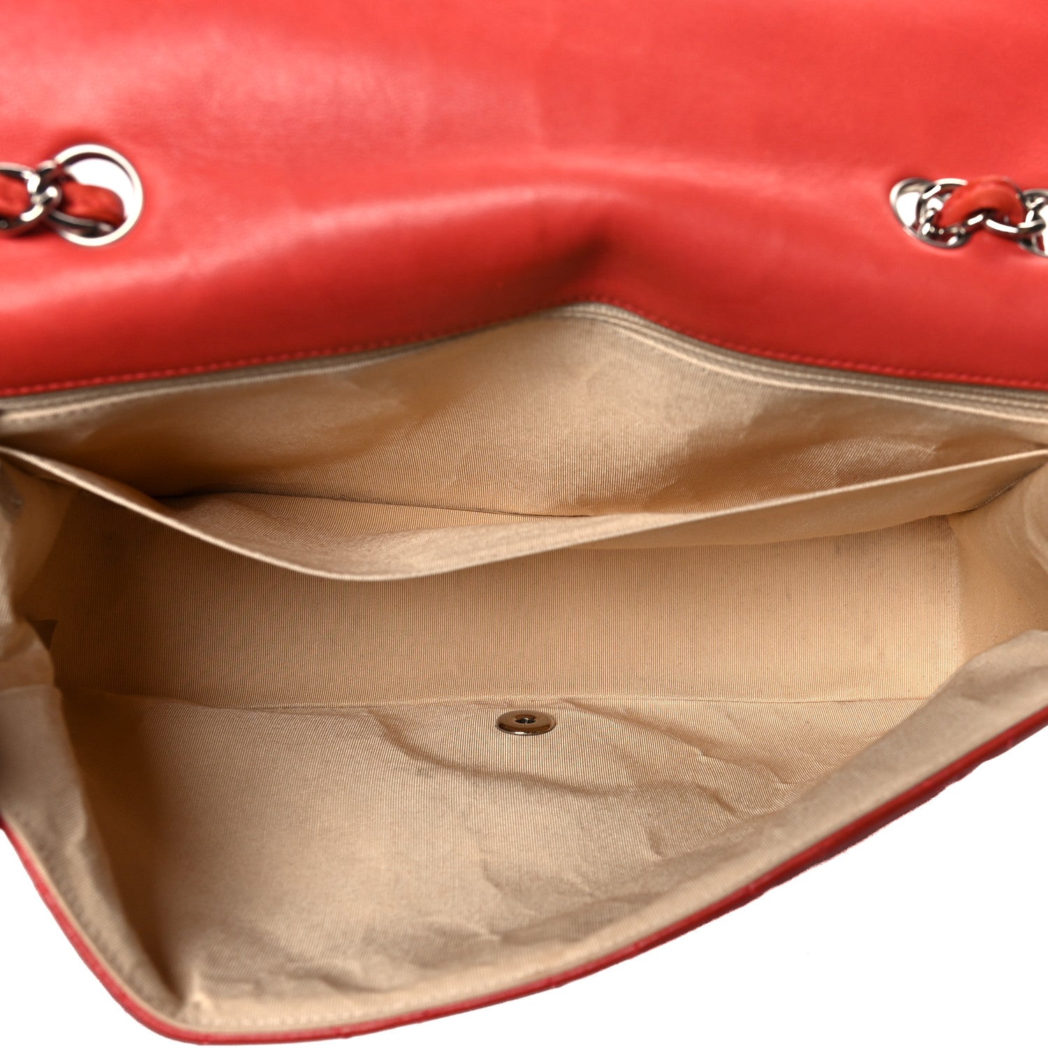 Chanel Lambskin Large Coco Rider Flap Coral 5 of 14
