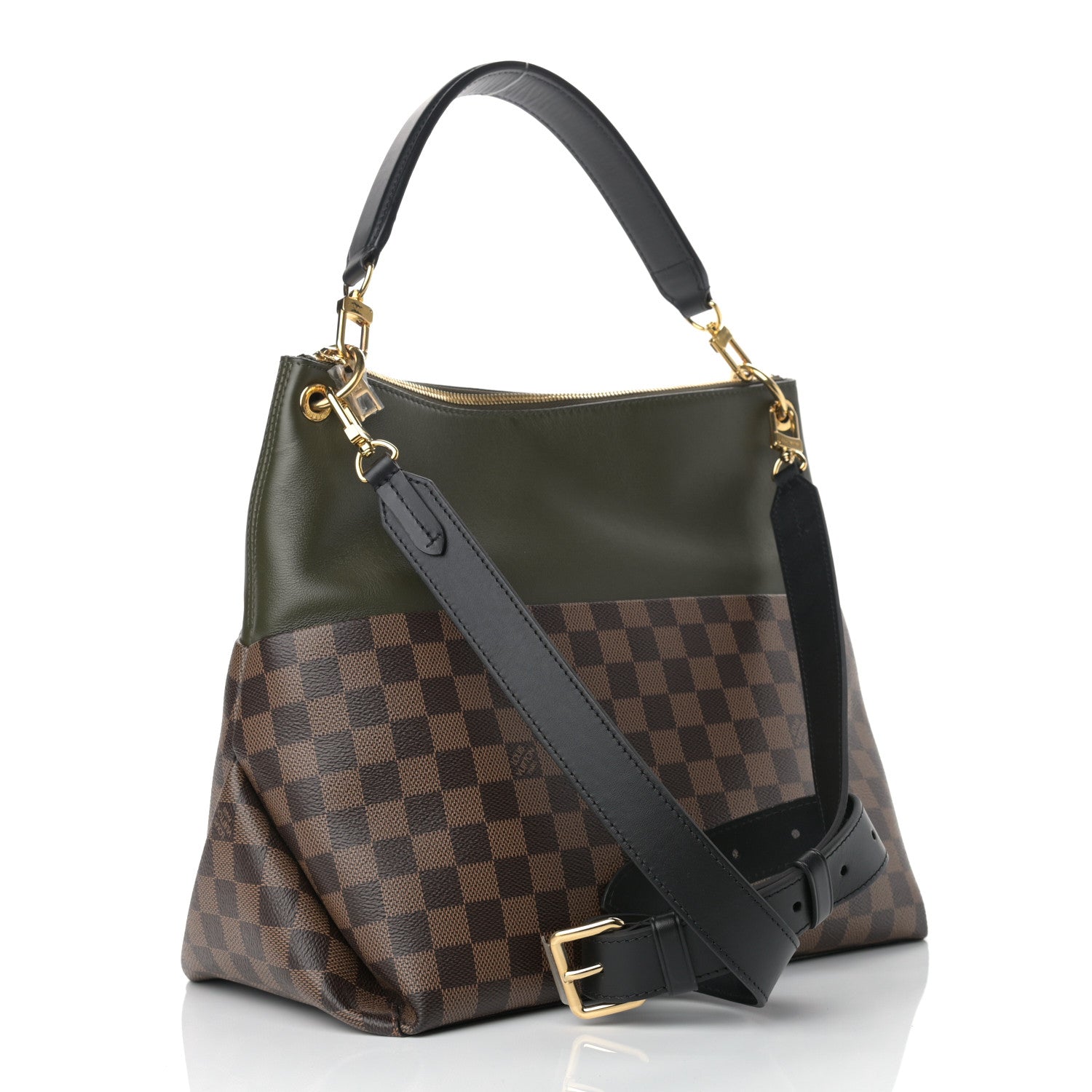 Louis Vuitton Damier Ebene Calfskin Maida Khaki 3 of 11
