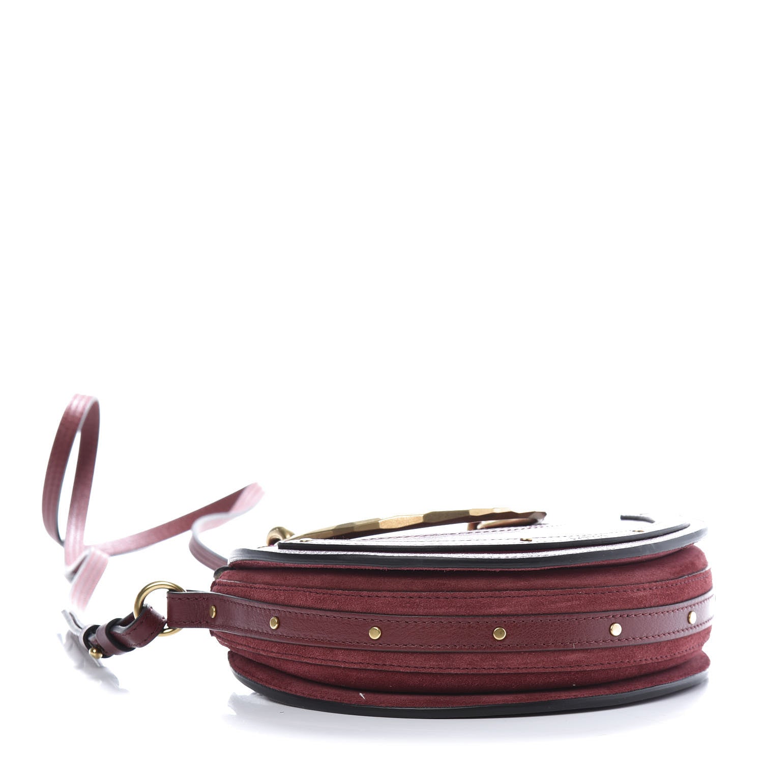 Chloe Calfskin Suede Small Pixie Bag Sienna Red 4 of 10