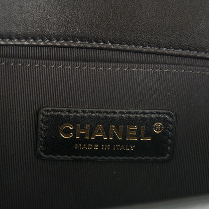 Chanel Lambskin Quilted Medium Boy Flap Black 7 of 8