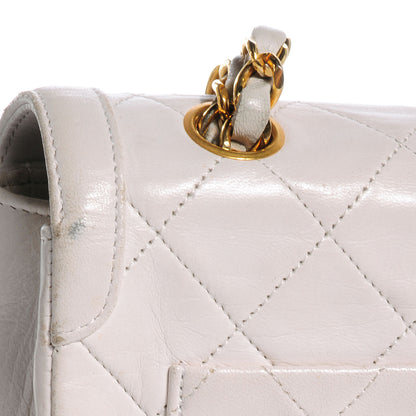 Chanel Lambskin Quilted Small Single Flap White 4 of 13