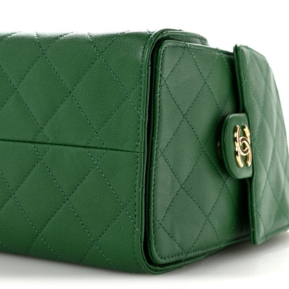 Chanel Caviar Quilted Small Chanel 25 Handbag Green 10 of 10
