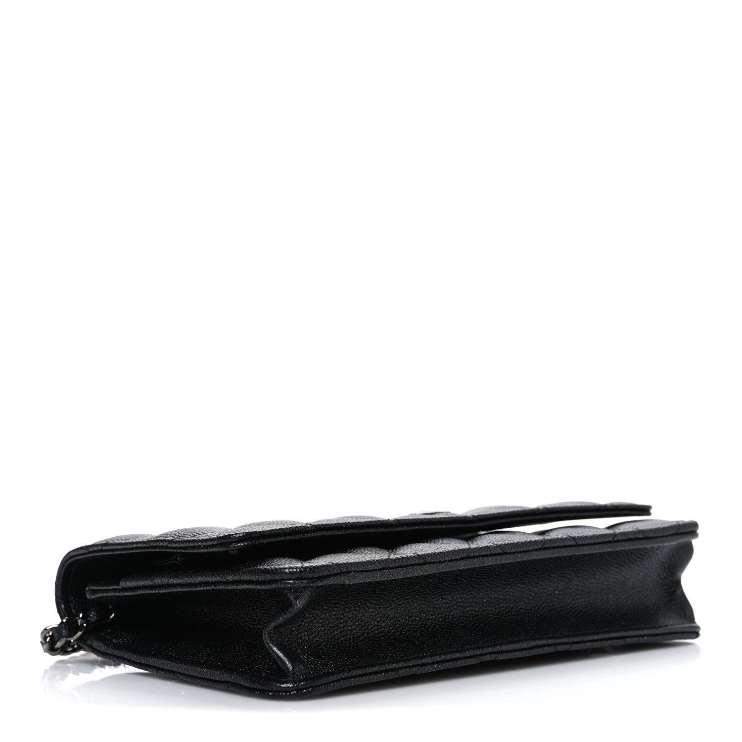 Chanel Iridescent Caviar Quilted Wallet on Chain WOC Black 4 of 11