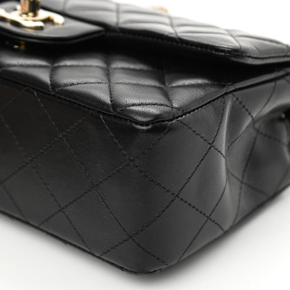 Chanel Lambskin Quilted Mini Rectangular Flap Black 9 of 10