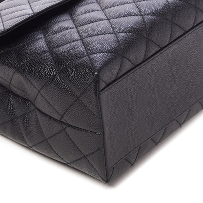 Chanel Caviar Quilted Jumbo Kelly Flap Black 7 of 8