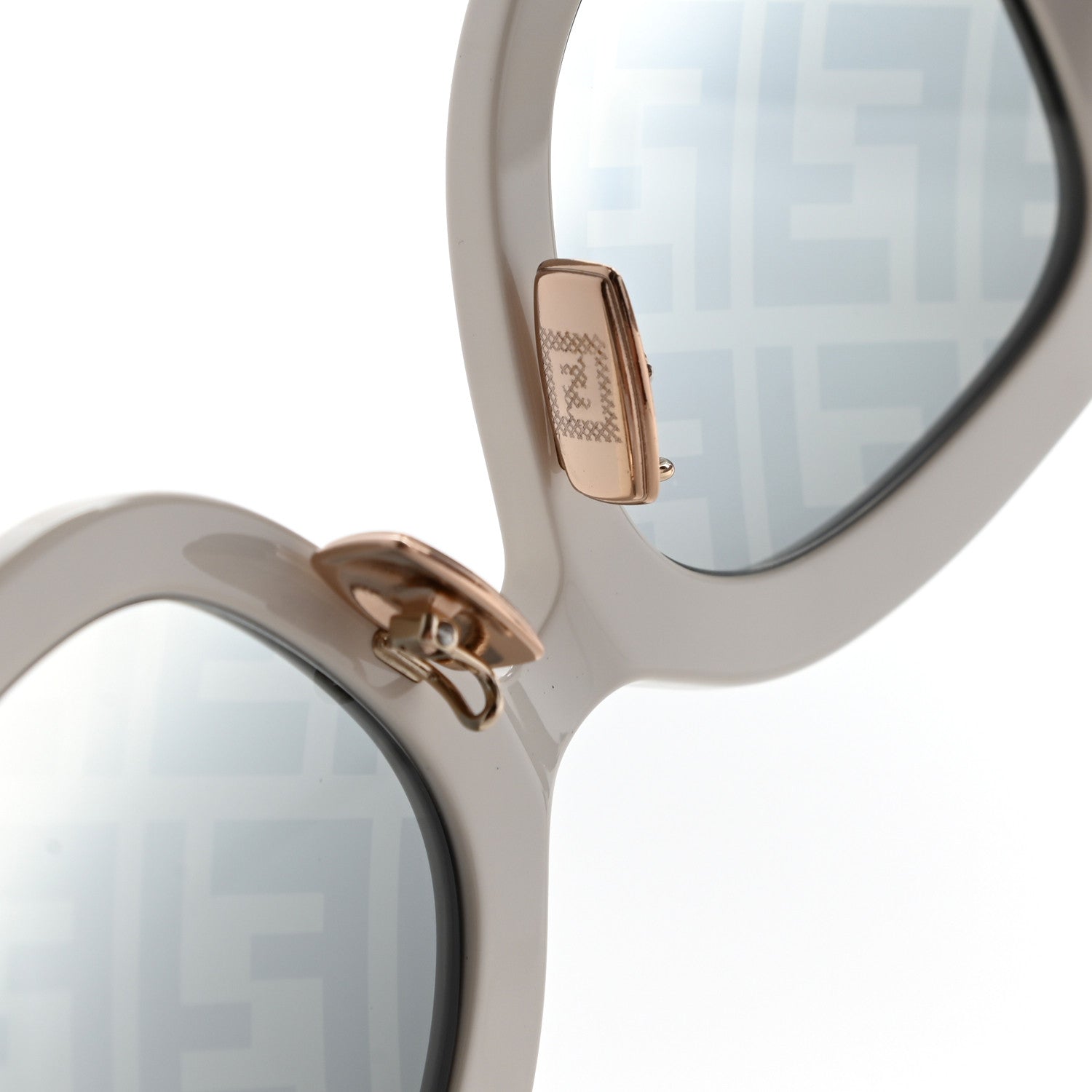 Fendi Acetate FF Sunglasses FF 0434/G/S White Gold 8 of 8