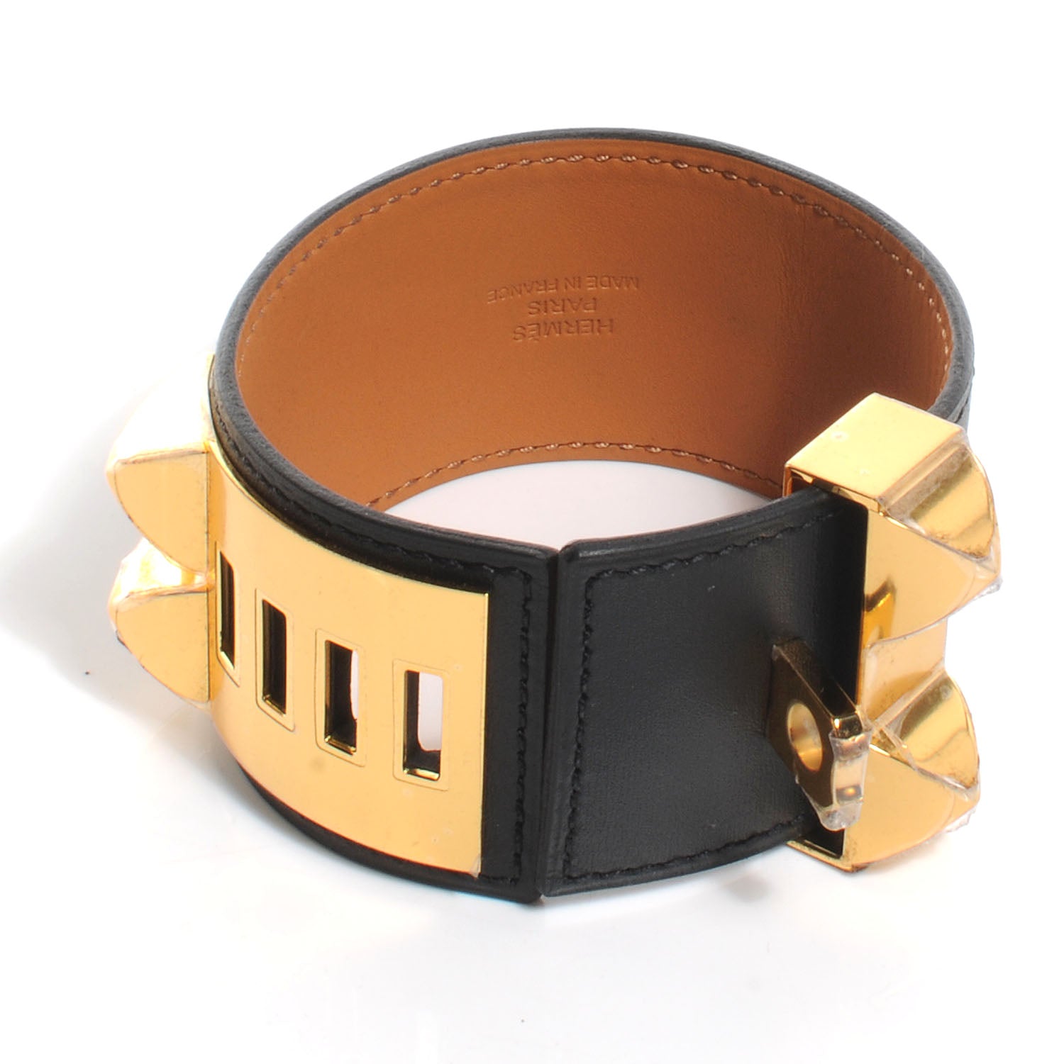 Hermes Chamonix Collier de Chien CDC Small Bracelet Black 3 of 7