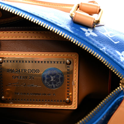Louis Vuitton Calfskin Monogram Speedy P9 Bandouliere 25 Blue 7 of 10