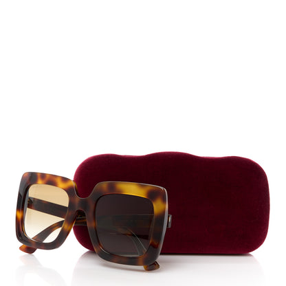 Gucci Acetate Oversize Sunglasses GG0328S Havana Brown 8 of 8