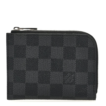 Louis Vuitton Damier Graphite Porte-Monnaie Coin Purse NM 1 of 6