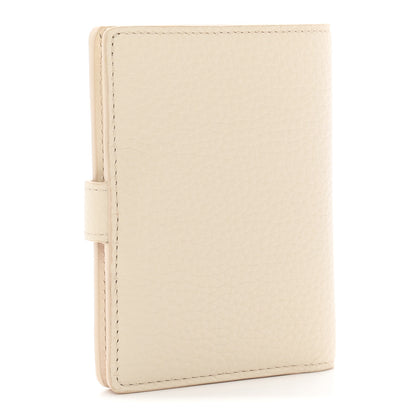 Louis Vuitton Taurillon Capucines Vertical Compact Wallet Pearly Cream Coral 3 of 7