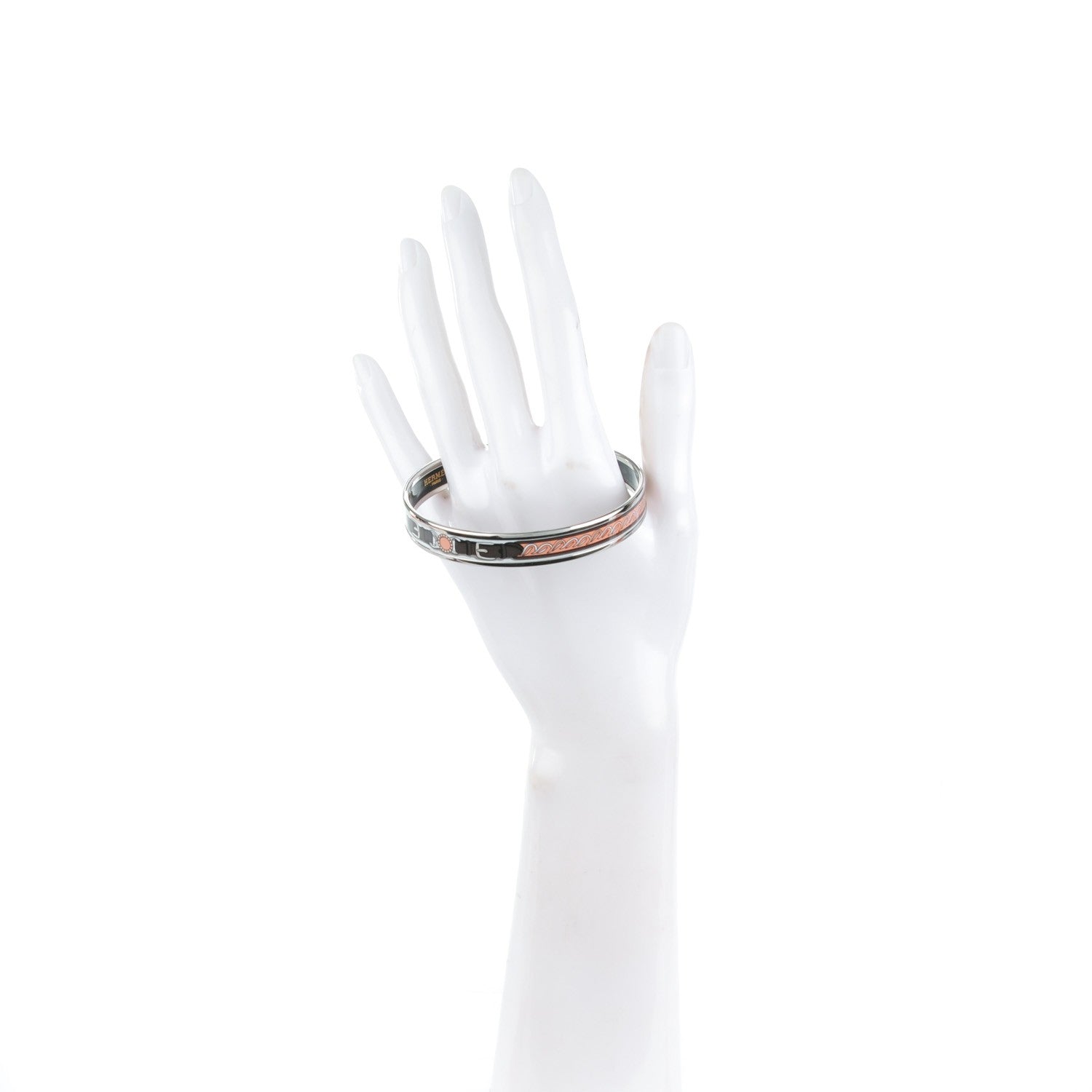 Hermes Enamel Printed Narrow Bracelet 70 2 of 5