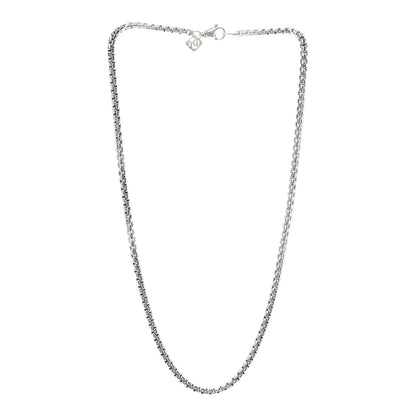 David Yurman Sterling Silver 14K Yellow Gold 3.6mm Box Chain Necklace 18" 3 of 5