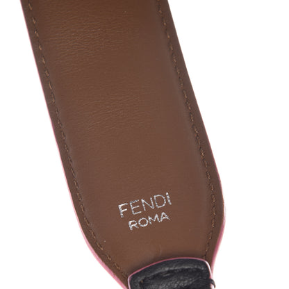 Fendi Vitello Dolce Plexiglass Bi-Color Studded Strap You Black Brownie Multicolor 3 of 4