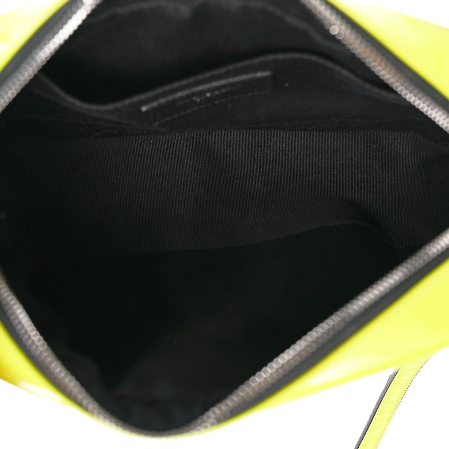 Patent Calfskin Matelasse Monogram Lou Camera Bag Neon Yellow