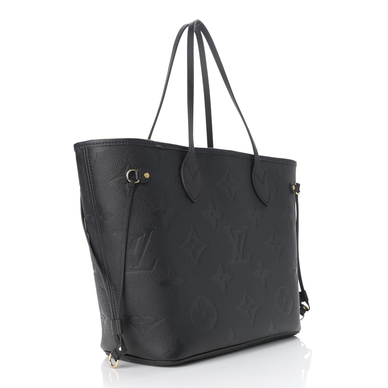 Louis Vuitton Empreinte Monogram Giant Neverfull MM Black 3 of 8