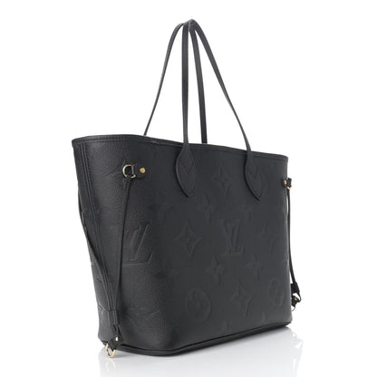 Louis Vuitton Empreinte Monogram Giant Neverfull MM Black 3 of 8