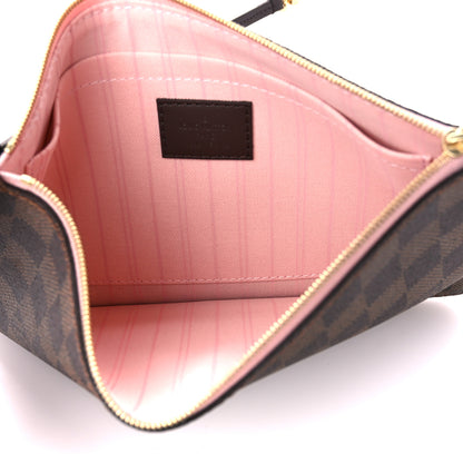 Louis Vuitton Damier Ebene Neverfull MM GM Pochette Rose Ballerine 5 of 9